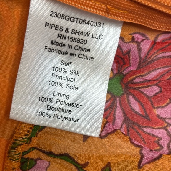 Veronica Beard Randa Floral Surplice Silk Top SZ 4 - Picture 6 of 6